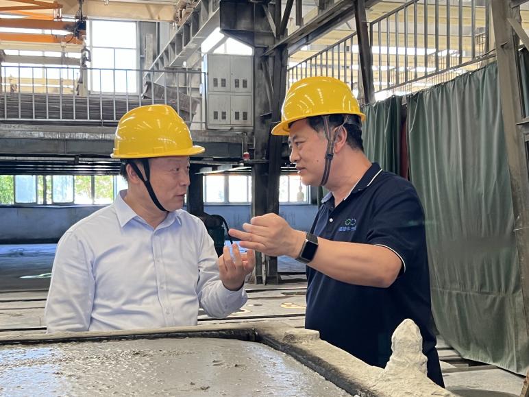 集团公司党委常委、副总经理曹华斌莅临福建新材料公司进行“提质增效、亏损治理”专题调研